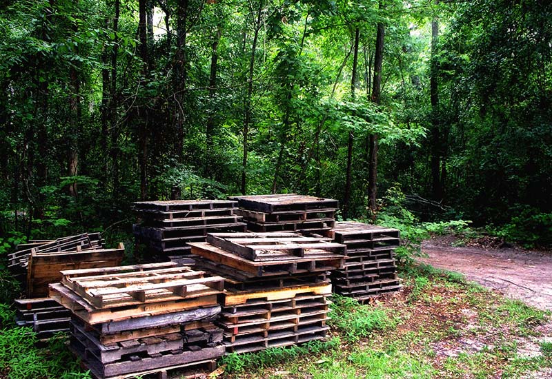 wooden pallets