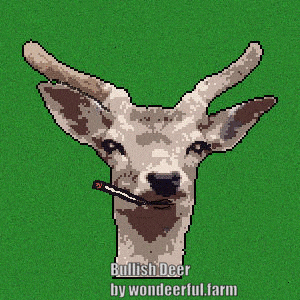 hilarious deer art gif